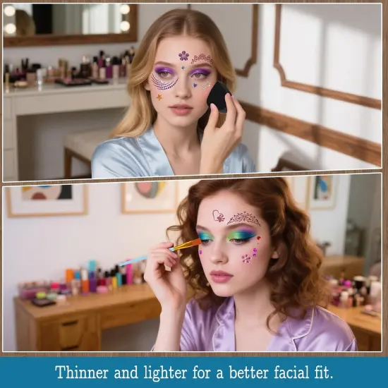 25 Sets Reusable Flowers Plants Sports Shapes Face Painting Templates(Polyethylene Terephthalate) {4}