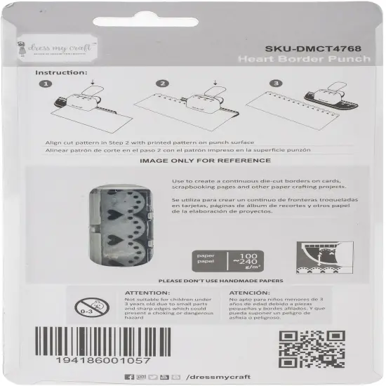 Dress My Craft Paper Punch-Heart Border {4}