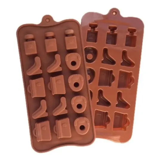 Purse and Perfume Handbag Silicone DIY Mold to make Soap Candle Chocolate Candy Tray Mold ICE Party maker mould {6}