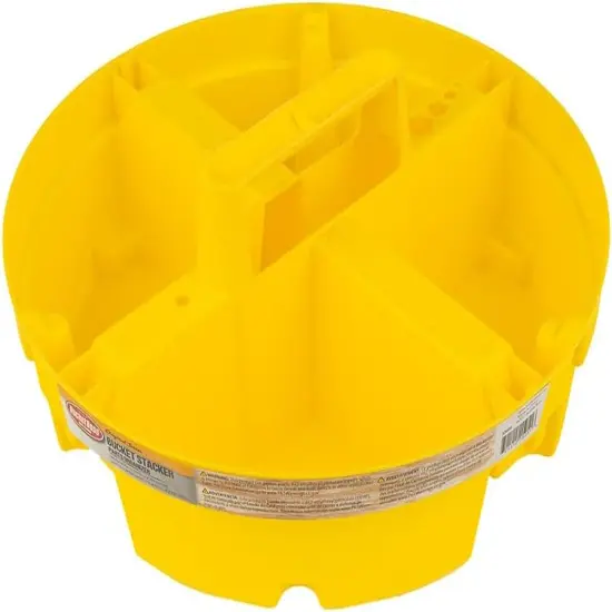 1 Pack of Bucket Stacker Organizer - Yellow {1}