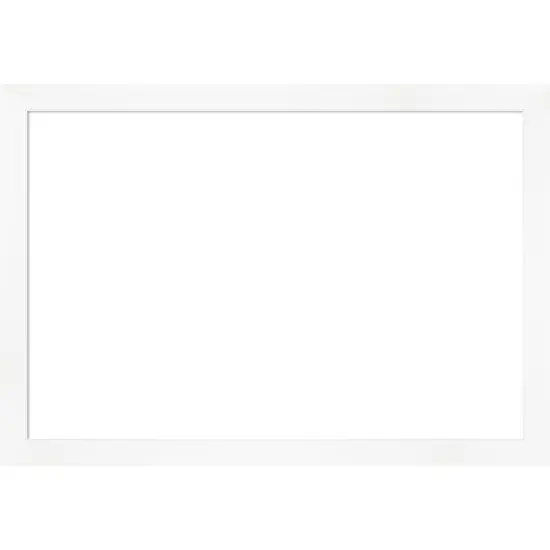 Cabinet White Narrow Framed Dry Erase Magnetic Board {1}