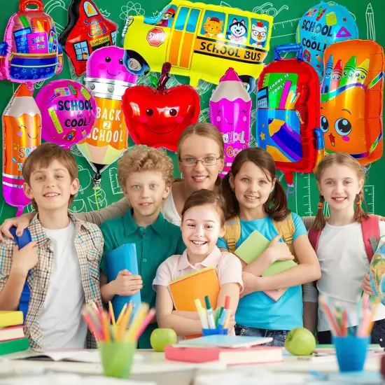 20 Pcs Back to School Mylar Balloon {4}