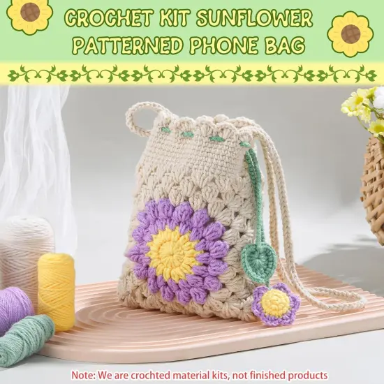 Phone Bag Beginners Crochet Kit {5}