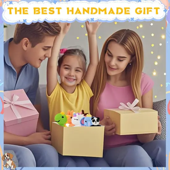 6Pcs Animal Crochet Kits for Beginners {5}