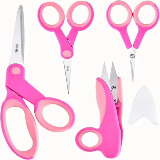 Premium Sewing Scissors Bundle: Heavy Duty Fabric, Detail Embroidery & Small Selvedge Scissors {1}