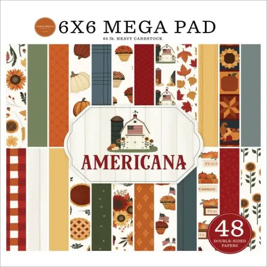 Carta BellaAmericana Cardmakers 6X6 DS Patterned Paper Mega Pad {1}
