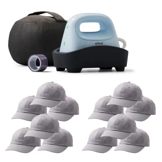 Cricut Hat Press Heat Press Machine with 12 Hats {1}