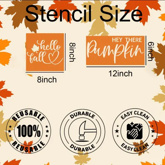 Fall Stencils for Crafts - Reusable {2}