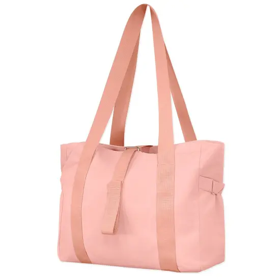 Wrapables Sporty Yoga Tote Bag, Gym, Work, Overnight and Travel Bag, Pink {1}