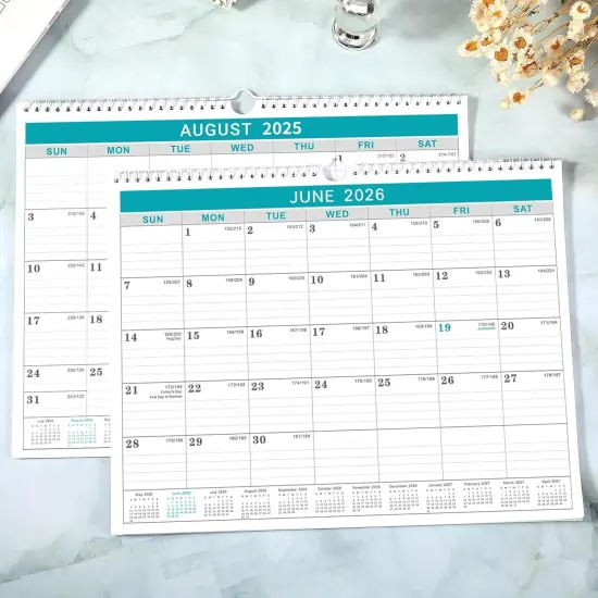 Calendar 2025-2026, 18 Months Wall Calendar from July 2025 to December 2026,11.5" x 14.6", 2025-2026 Calendar with Julian Date {2}