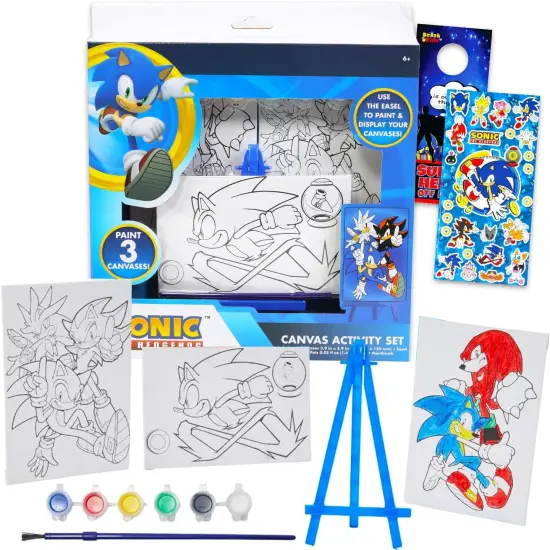 Painting Set - Bundle of Art Supplies with 3 Canvases {1}