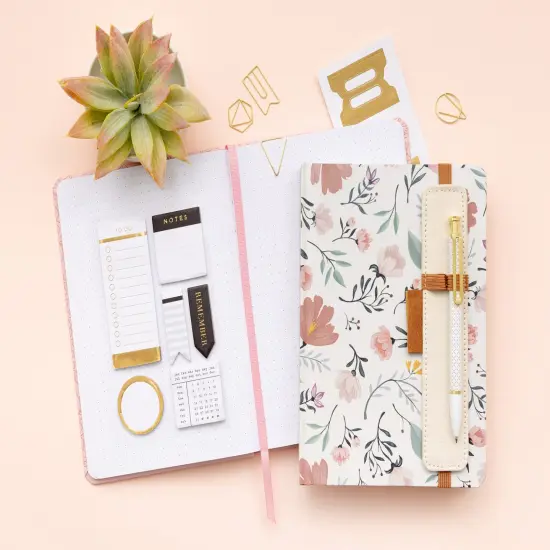 AC Point Planner Perfect Bound Planner 6"X8"-Floral - Dot Grid - 120 Sheets {5}