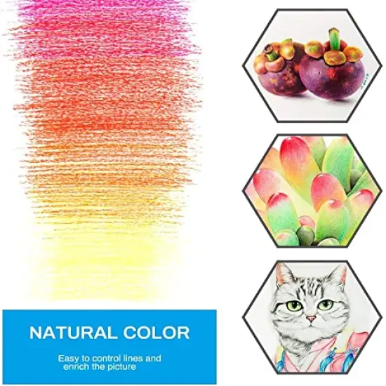 ARZASGO 36 Colored Pencils Set, Artist Coloring Pencils for Adult Coloring Books, Artist Sketch, Premier Drawing Pencils with Canvas Roll-up Pouch Bag and Pencil Sharpener {5}