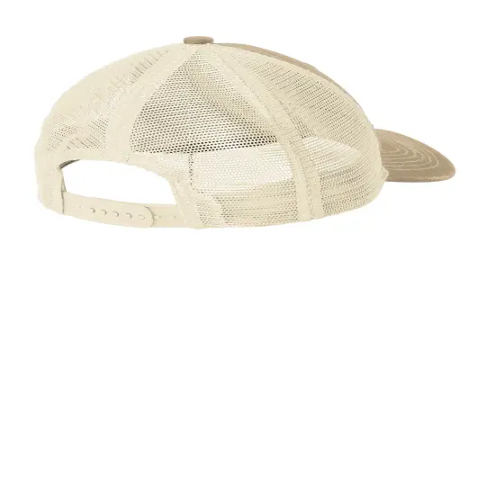 Port Authority&reg; Distressed Mesh Back Cap Khaki/ Stone {2}