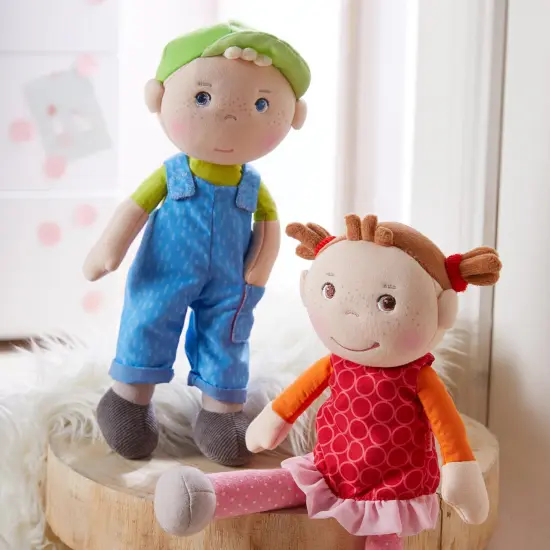 HABA Snug Up Till - 10" Soft Doll, Machine Washable Baby Boy Doll, Snuggly Toddler Plush Figure for 18 Months and Up Multicolor {5}