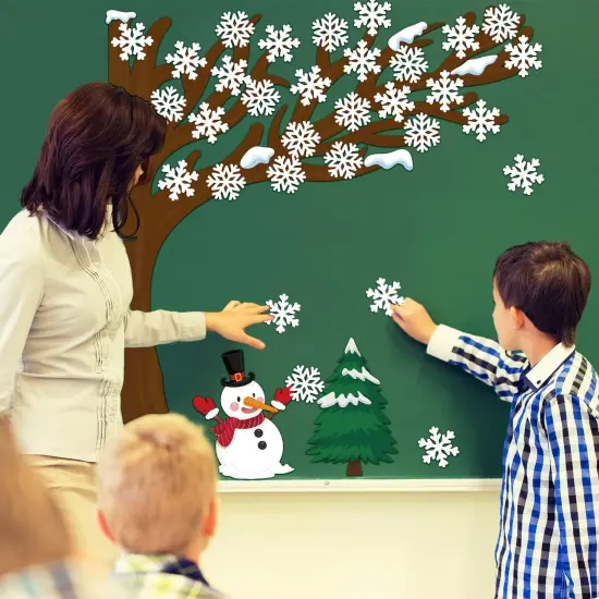 198Pcs Classroom Tree Bulletin Board Decor {4}