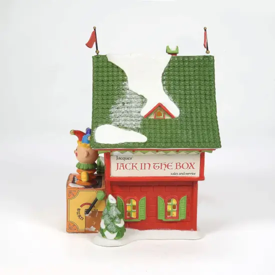 Department 56 Department 56 North Pole Lighted Christmas Jacques Jack In The Box Shop #6011411 Green {5}