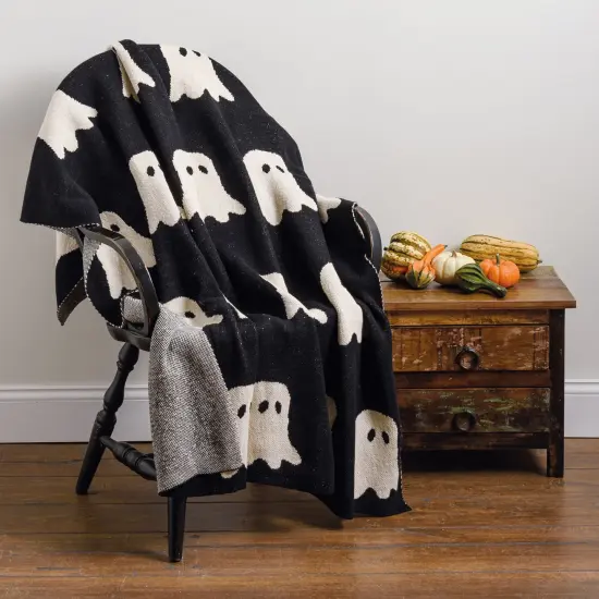 GHOSTS THROW BLANKET {3}