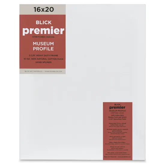 Blick Premier Stretched Cotton Canvas - Museum Profile, Splined, 16" x 20" {1}