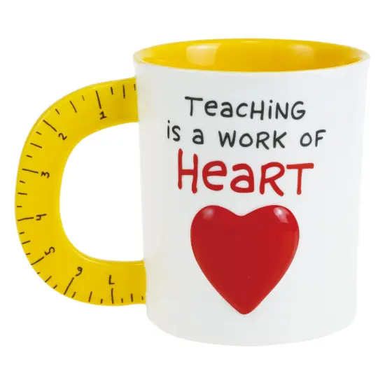 Enesco Our Name Is Mud Sculpted Ruler Teacher Mug {2}