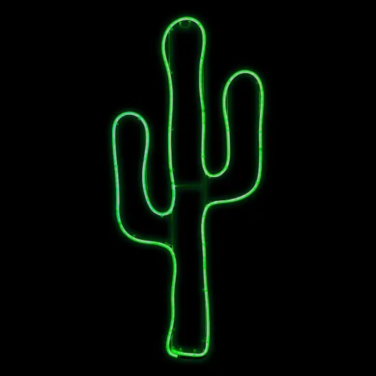 Northlight LED Cactus Neon Lighted Wall Art - 24.5" - Green {1}