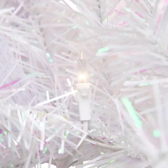 Northlight 9' x 10" Pre-Lit Vermont White Pine Artificial Christmas Garland, Clear Lights {7}