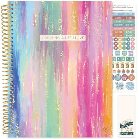 bloom daily planners 2025-26 Academic Planner, Soft Cover, 8.5" x 11", Creating A Life I Love {1}