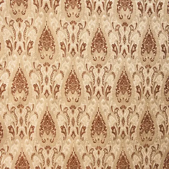 Sarah Upholstery & Drapery Fabric 100% Polyester, 54" Wide with Elegant Pattern Repeat Sahara {1}