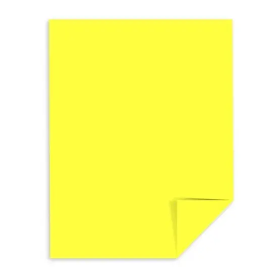 Astrobrights 8 1/2" x 11" 65# Cover Sheets Ream of 250 Lift-off lemon {1}