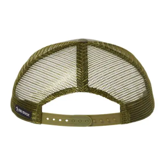 DRI DUCK&reg; Pique Trucker Cap Rock/ Camo {7}