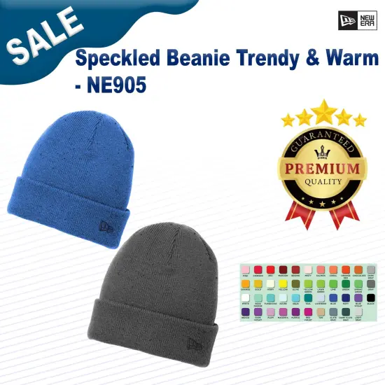 New Era&reg; Speckled Beanie Trendy & Warm Deep Navy/Grph {2}