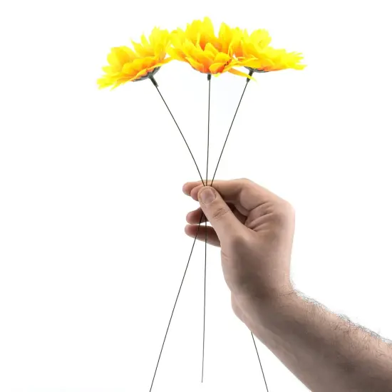 200 Pieces 22 Gauge Dark Green Floral Stem Wire 14 Inch Stem Wire Flower Making Accessory Florist Wire for Crafts Flower Arrangement Stem Wrapping DIY Bouquet Wreath Making Supplies {3}