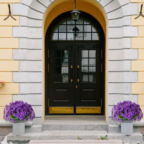 15 Bundles Summer Bushes Artificial Flowers UV Resistant Outdoor {3}