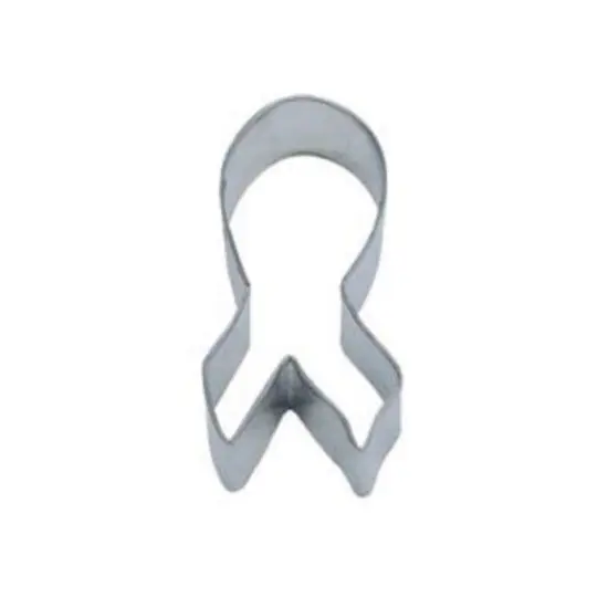 3.5&rdquo; Awareness Ribbon Metal Cookie Cutter {1}