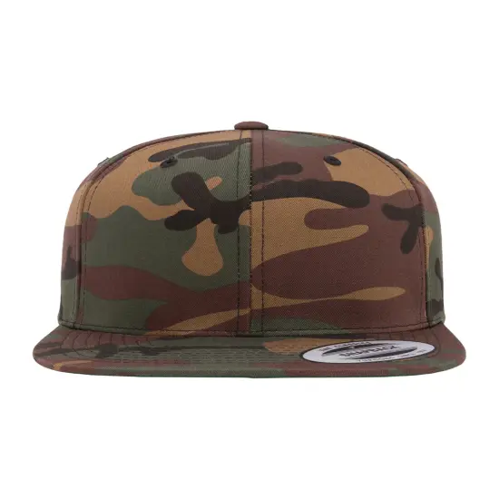 YP Classics&reg; Adult Flat Visor Classic Snapback Cap CAMO {1}