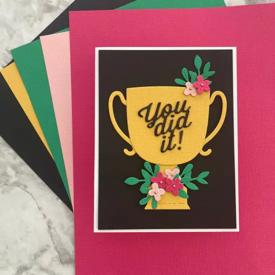 GOLDEN AMBER - Textured 12x12 Cardstock - Encore Paper {4}