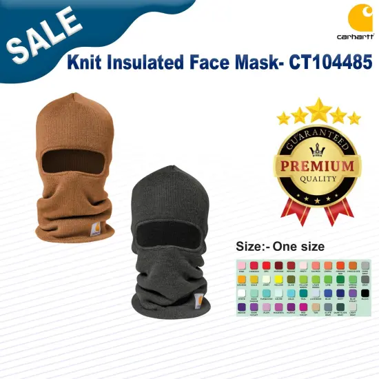 Carhartt&reg; Knit Insulated Face Mask Carhartt Brown {3}