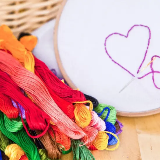 Embroidery Floss Friendship Bracelet String Cross Stitch Threads with DMC Color Numbers, 6 Strands 8.75 Yard (200 skeins) {5}