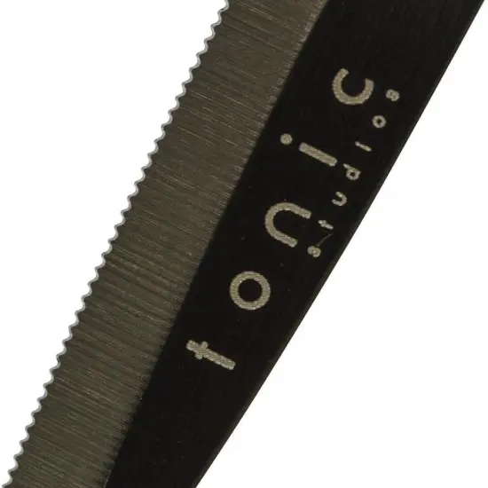 Tim Holtz Small Scissors - 5 Inch Mini Snips with Micro Serrated Blade - Craft Tool for Cutting Paper, Fabric, and Sewing - Titanium with Black Comfort Grip Handles {2}