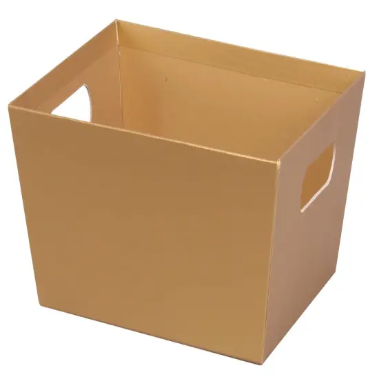 Pack/3: Gold Metallic Baskety Tray - 12 x 9-1/2 x 4-1/2" {1}