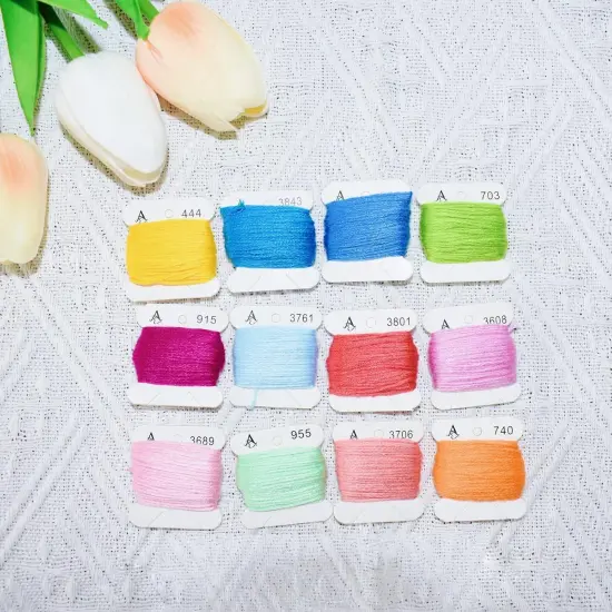 Embroidery Floss - 276pcs Embroidery Thread and Accessories - Colors are Labeled with Std Codes - Perfect Thread for Cross Stitch, Hand Embroidery {5}