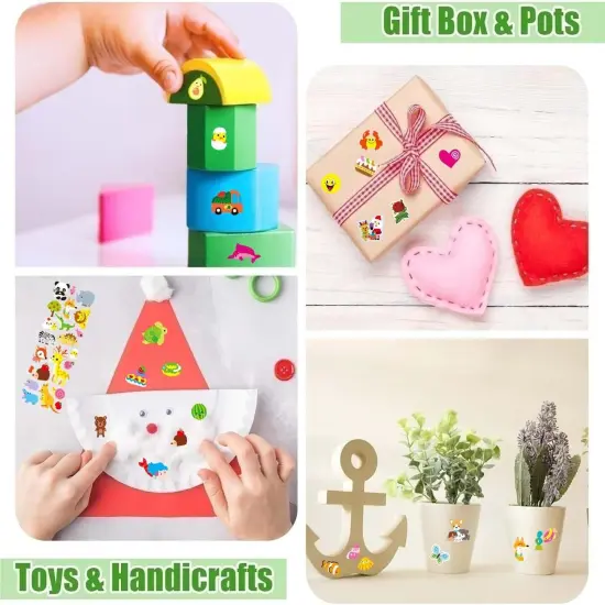 Puffy Stickers for Kids Toddlers, Small 3D Sticker Variety Pack, Kid Stickers Sheets Bulk, Mini Party Favor for Kids Boy (Dinosaur Car Animal Dog Flower Heart Number Food Truck) 24 Sheets {5}