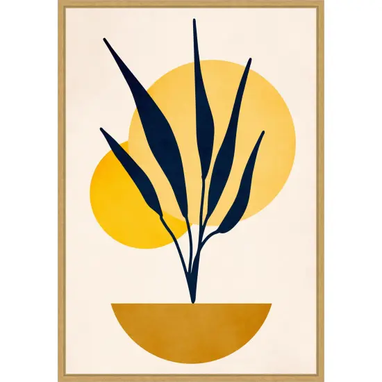 Copenhagen 1978 Study No 5 by Eins Kubistika Framed Canvas Wall Art {1}