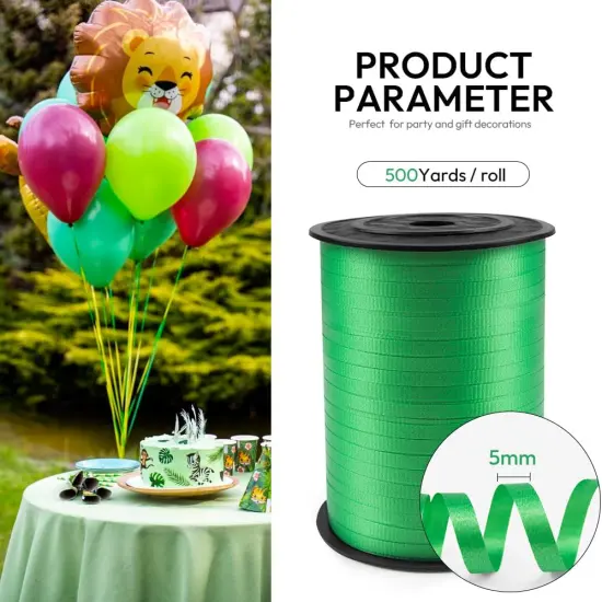 500 Yards Curling Ribbon with Spool, 1/5" Wide Crimped Texture Curling Ribbons {2}