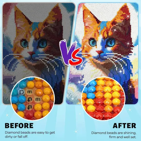 Diamond Painting Sealer 120ML,Diamond Art Accessories Tools, Diamond Art Glue with Silicone Brush,Permanent Hold & Shine Effect Conserver for Diamond Paintings and Puzzles(4OZ) {2}