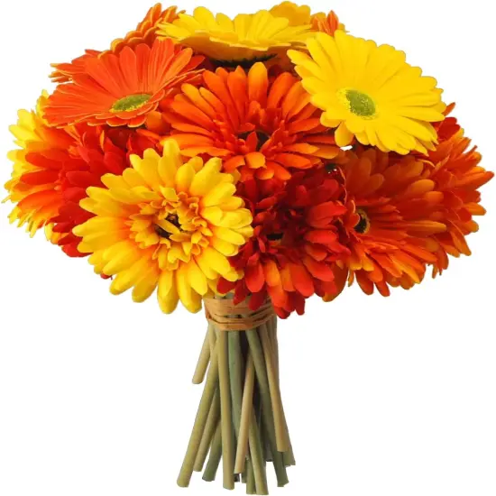 26Pcs Summer Bouquet Artificial Flowers Colorful Fake Gerbera Daisies Silk Bouquets with Vibrant Color Daisy Faux Flowers Arrangements {1}