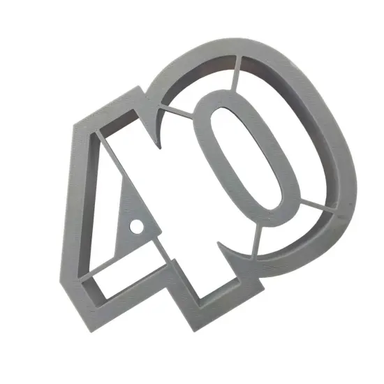 Number 40 Cookie Cutter 4 Inch Hand Made In The USA {3}