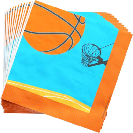 Basketball Party Supplies Packs (100 Pieces for 16 Guests) - Basketball Party Supplies, Sports Party Supplies, Basketball Party Decorations, Basketball Birthday, Party Decor for Adults, {5}