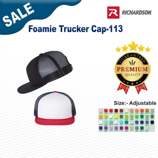Richardson&reg; Foamie Trucker Cap Black {3}