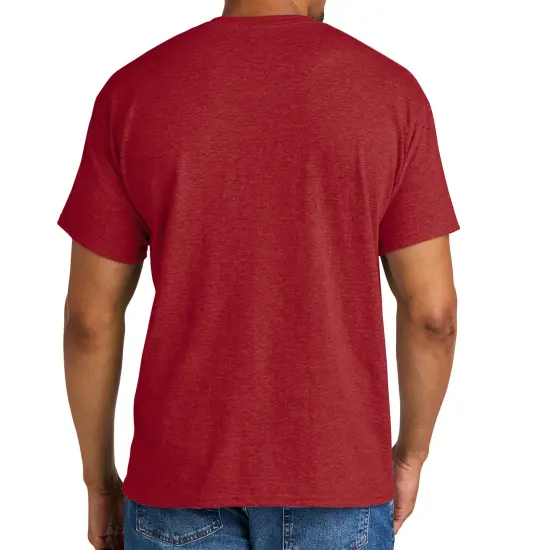 Gildan DryBlend T-Shirt, Adult Men Short Sleeve Arts and Crafts Shirt, Assorted Colors Tee Heather scarlet red {3}